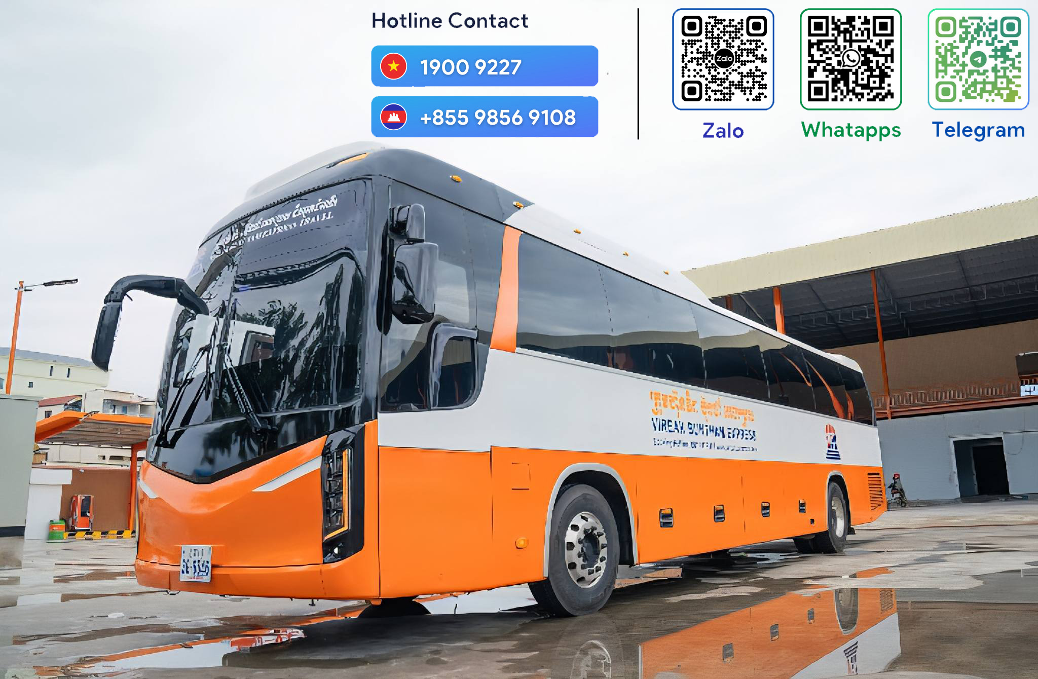 Xe Bus Từ Phnom Penh Đi Pailin 