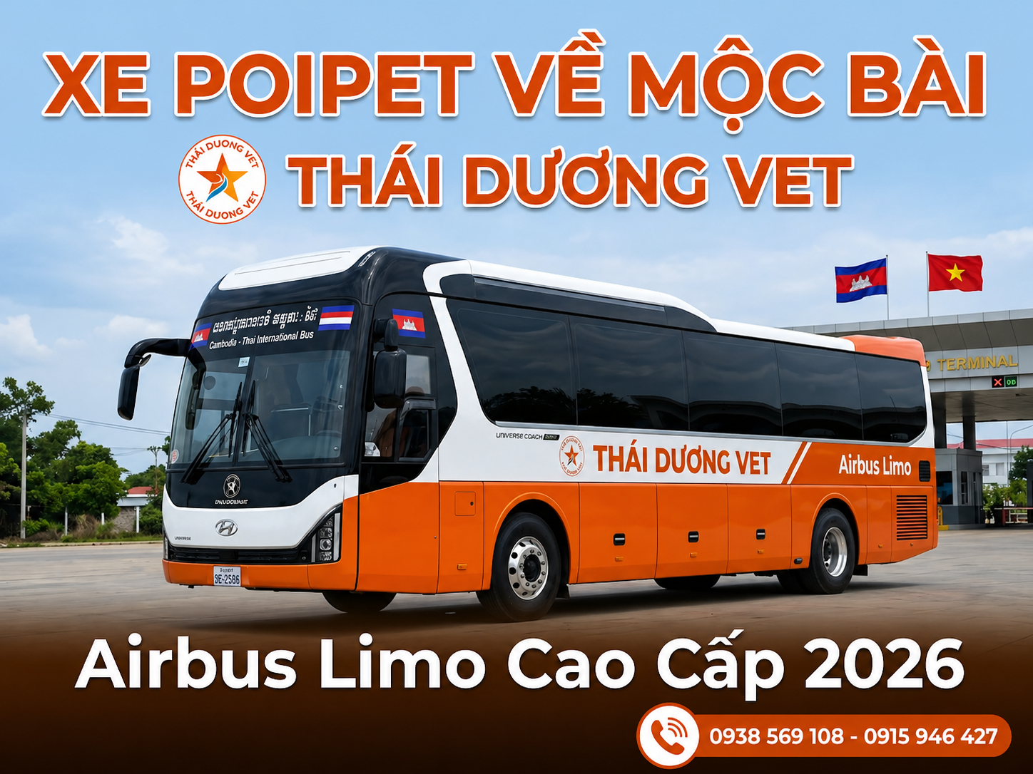 Xe từ Poipet về khẩu Mộc Bài