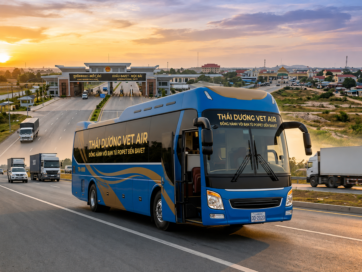 Thái Dương Limousine Bus Campuchia - Việt Nam