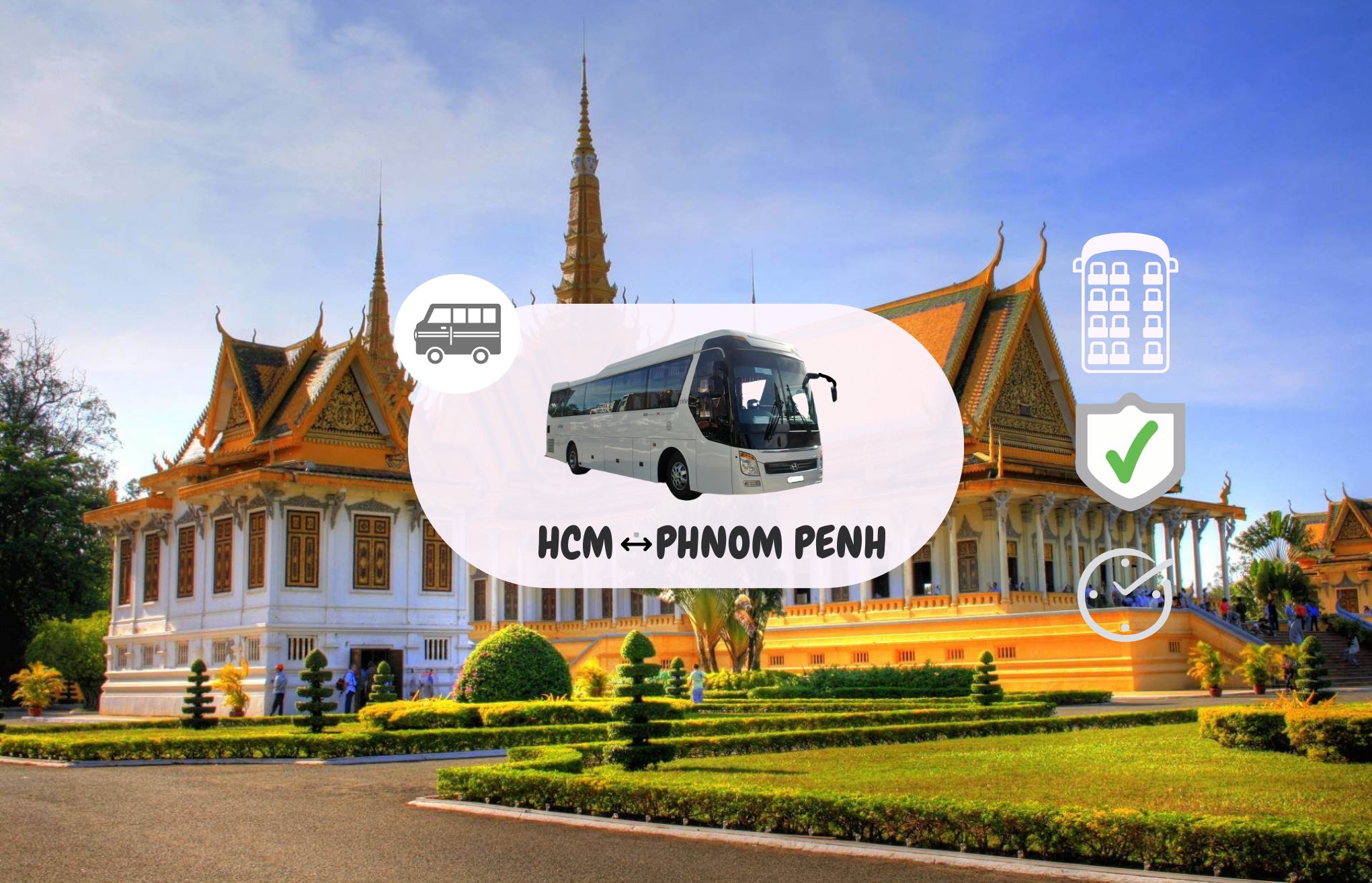 Xe đi Phnom Penh tháng 1